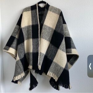 Wool Poncho/ Cape